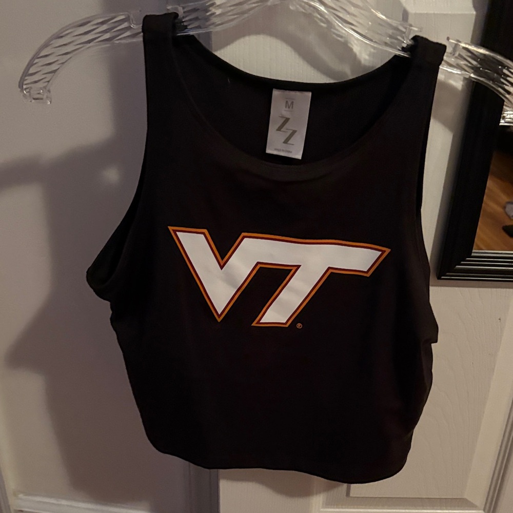 VT Women's Black Crop Top